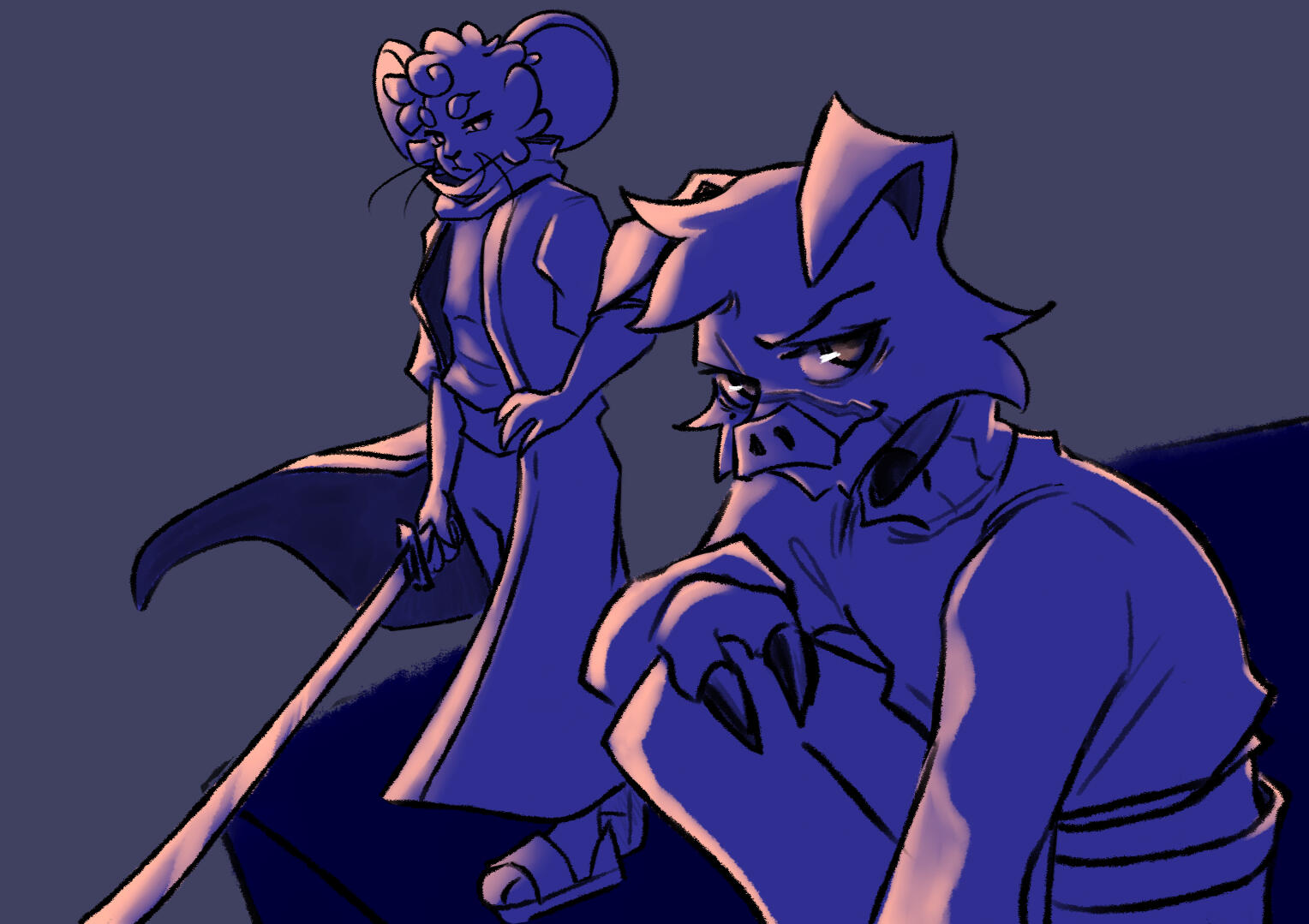 Anthro (Cirrus and Parth from Soooshi)